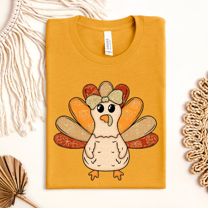 Glitter Turkey DTF Print