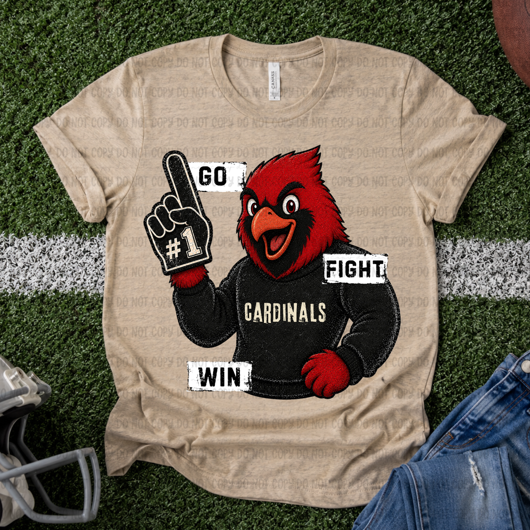 Go Fight Win Mascots DTF Print