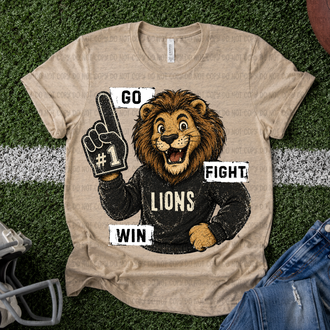 Go Fight Win Mascots DTF Print