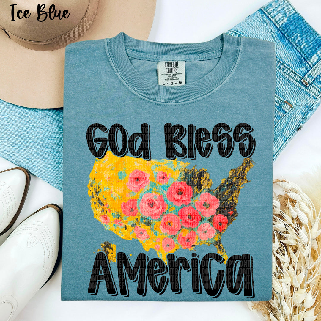 God Bless America DTF Print