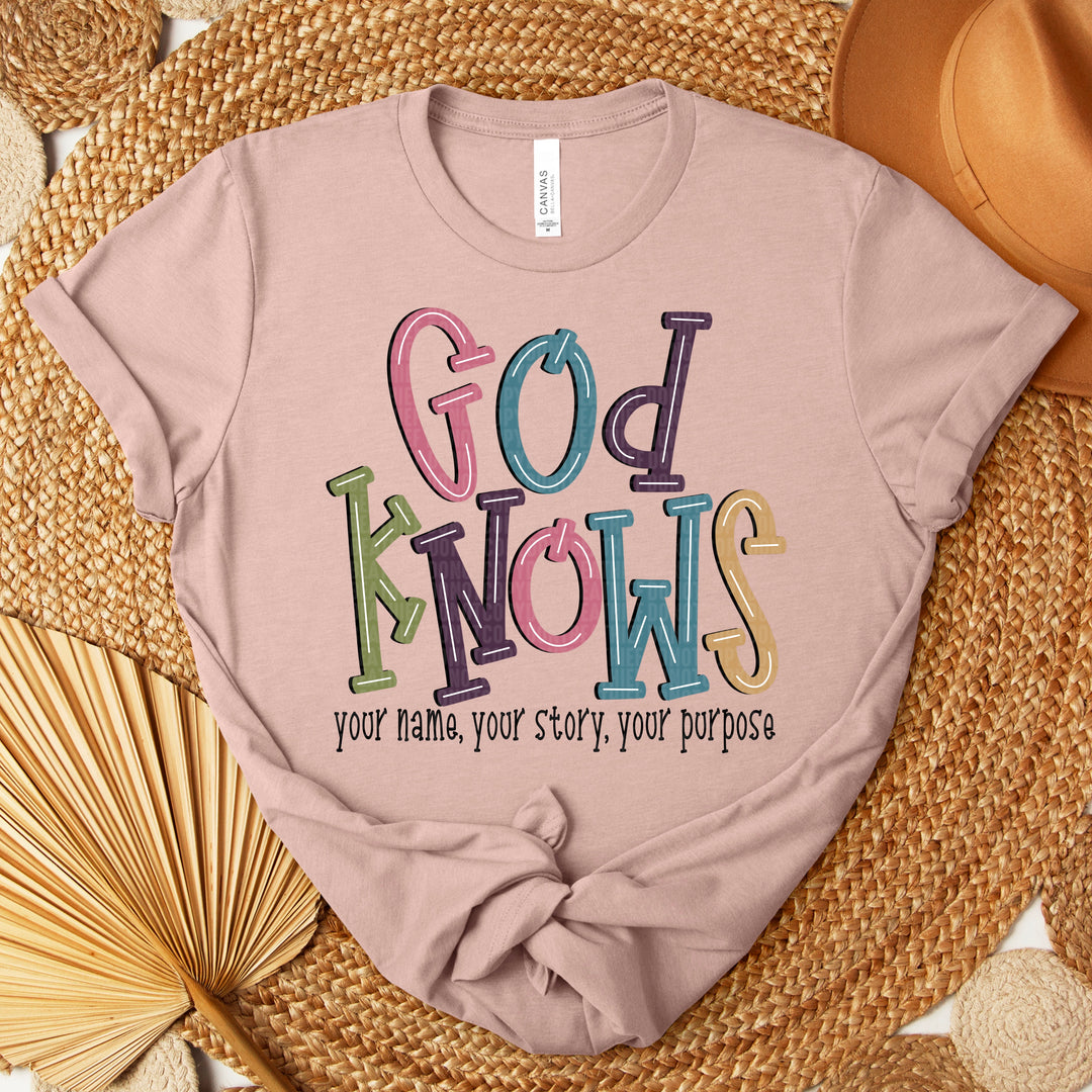 God Knows DTF Print