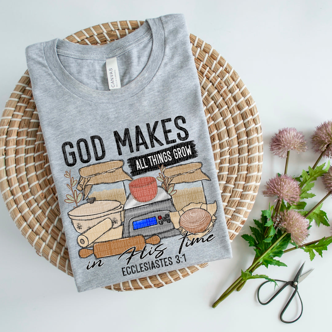 God Makes All Things Grow DTF Print