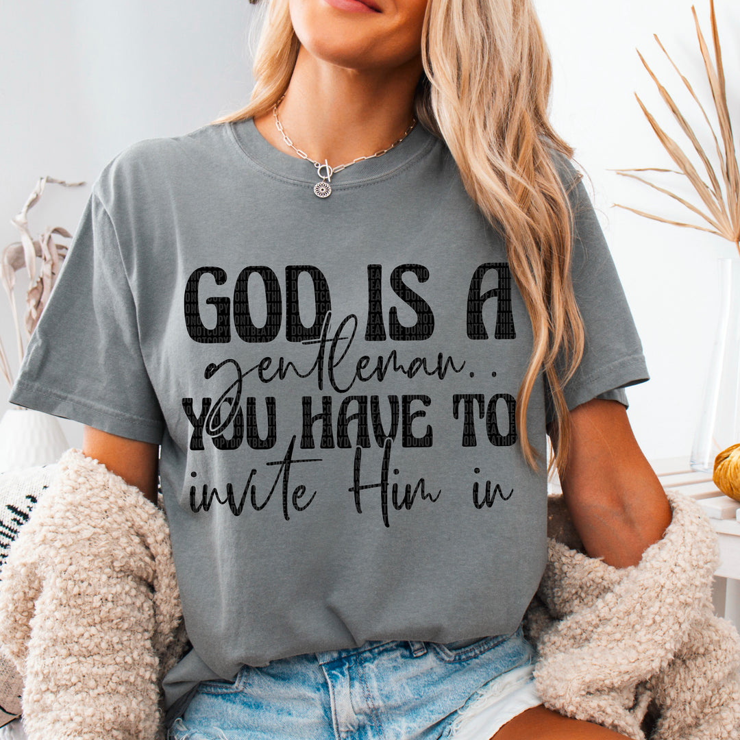 God Is A Gentleman DTF Print