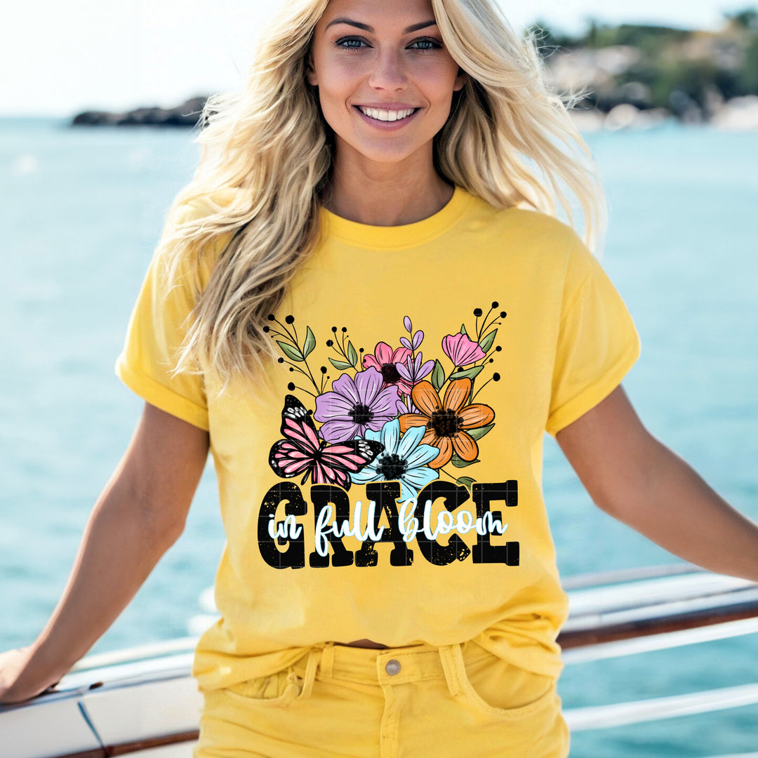 Grace In Full Bloom DTF Print