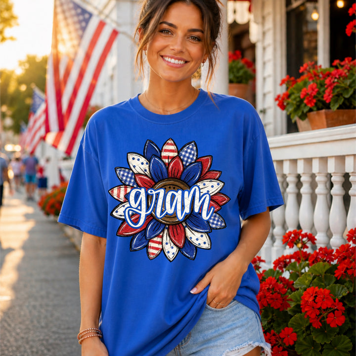Patriotic Sunflower Collection DTF Print