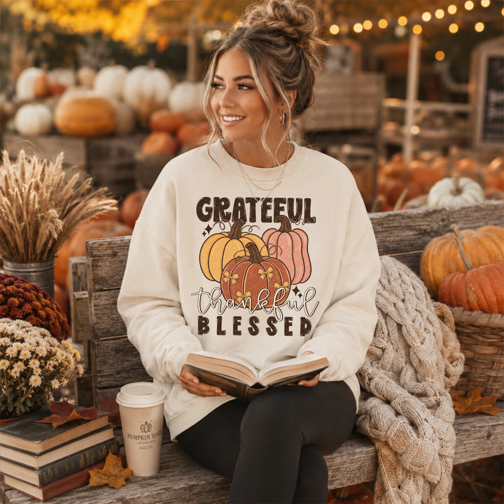 Grateful Thankful Blessed DTF Print