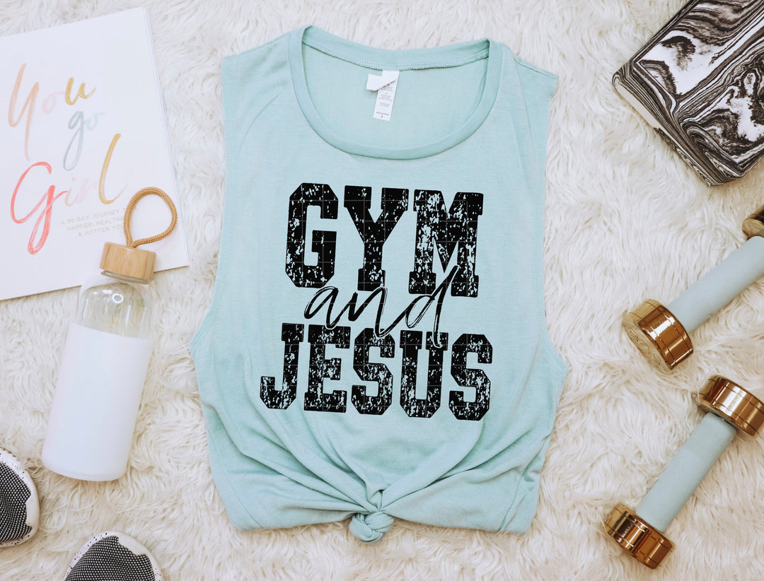Gym & Jesus DTF Print