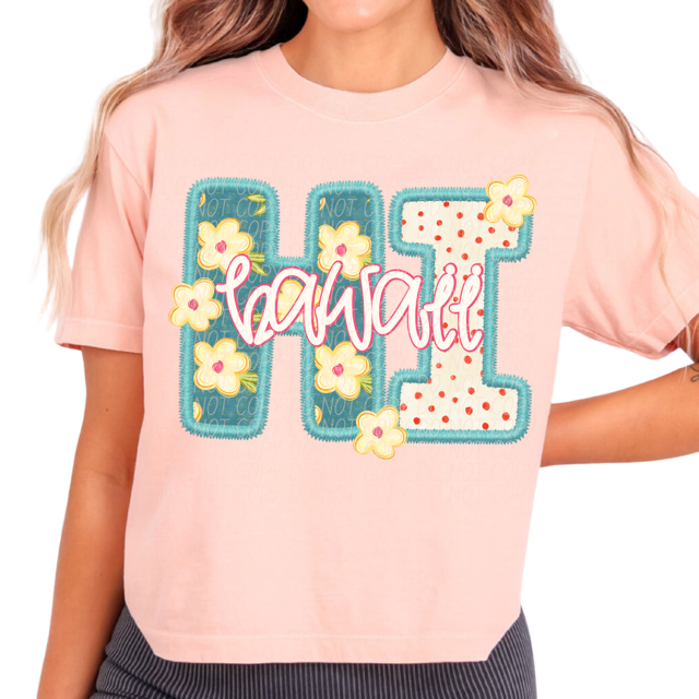 Retro Floral States DTF Print