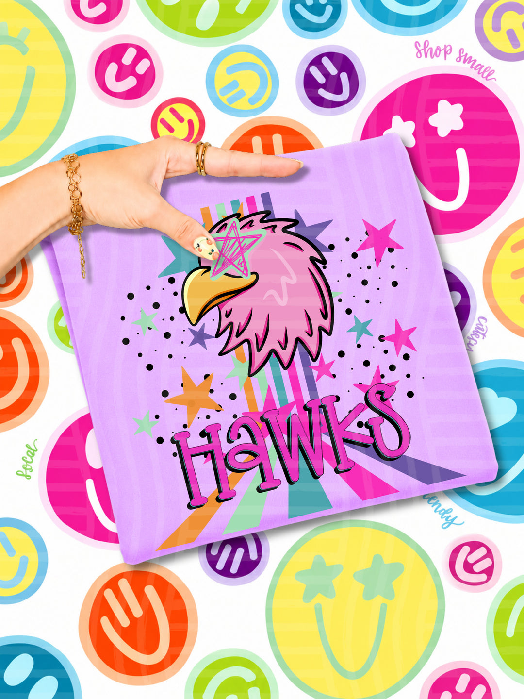 Starry Eyes Rainbow Mascots DTF Print