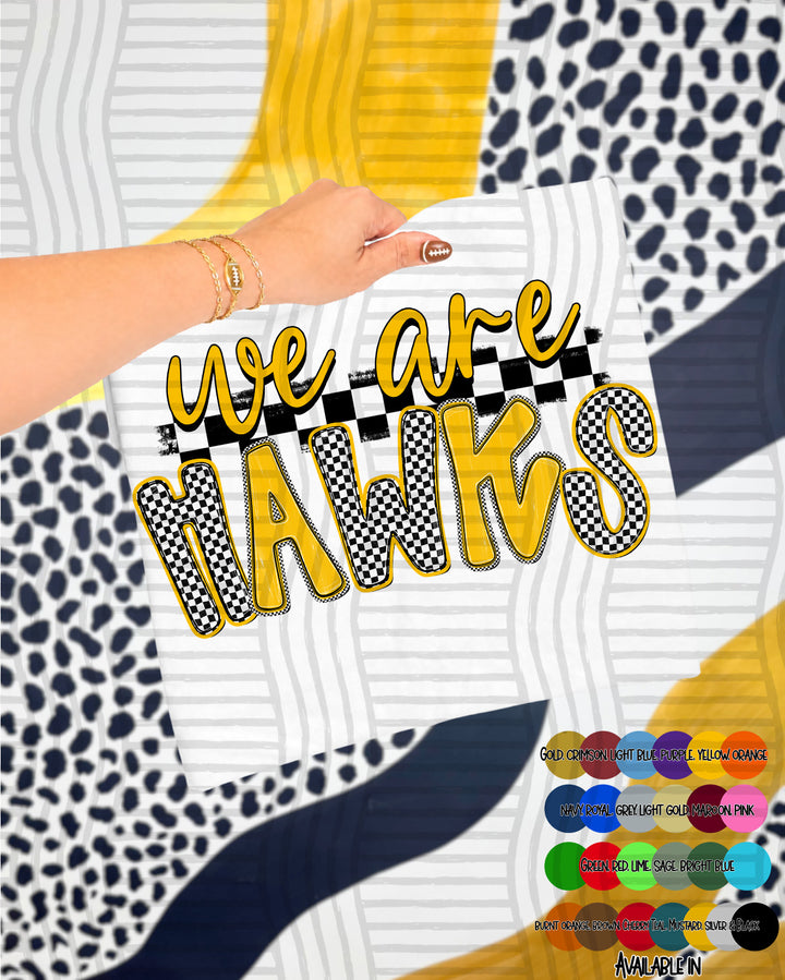 We Are Checker Crush Colors Mascots DTF Print