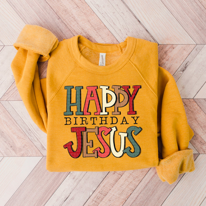 Happy Birthday Jesus DTF Print