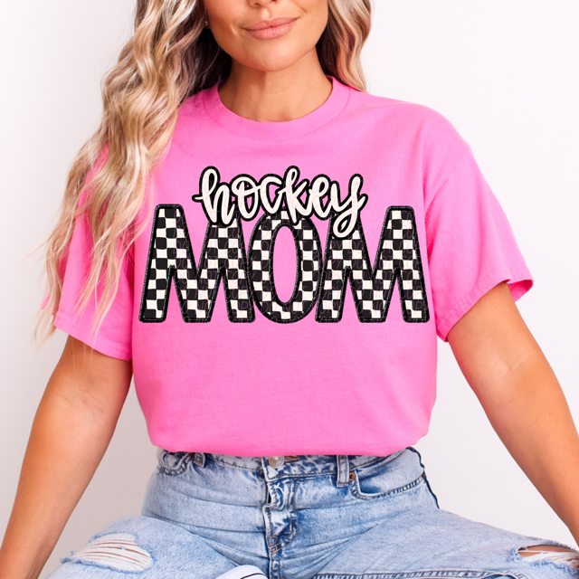 Checker Sports Mom DTF Print