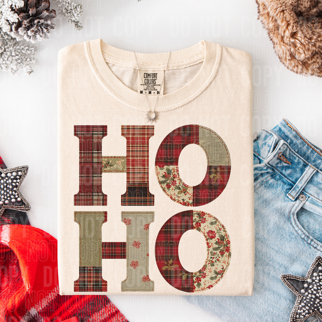 Ho Ho Christmas Patch DTF Print