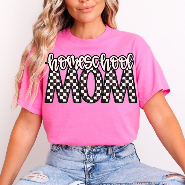 Checker Sports Mom DTF Print