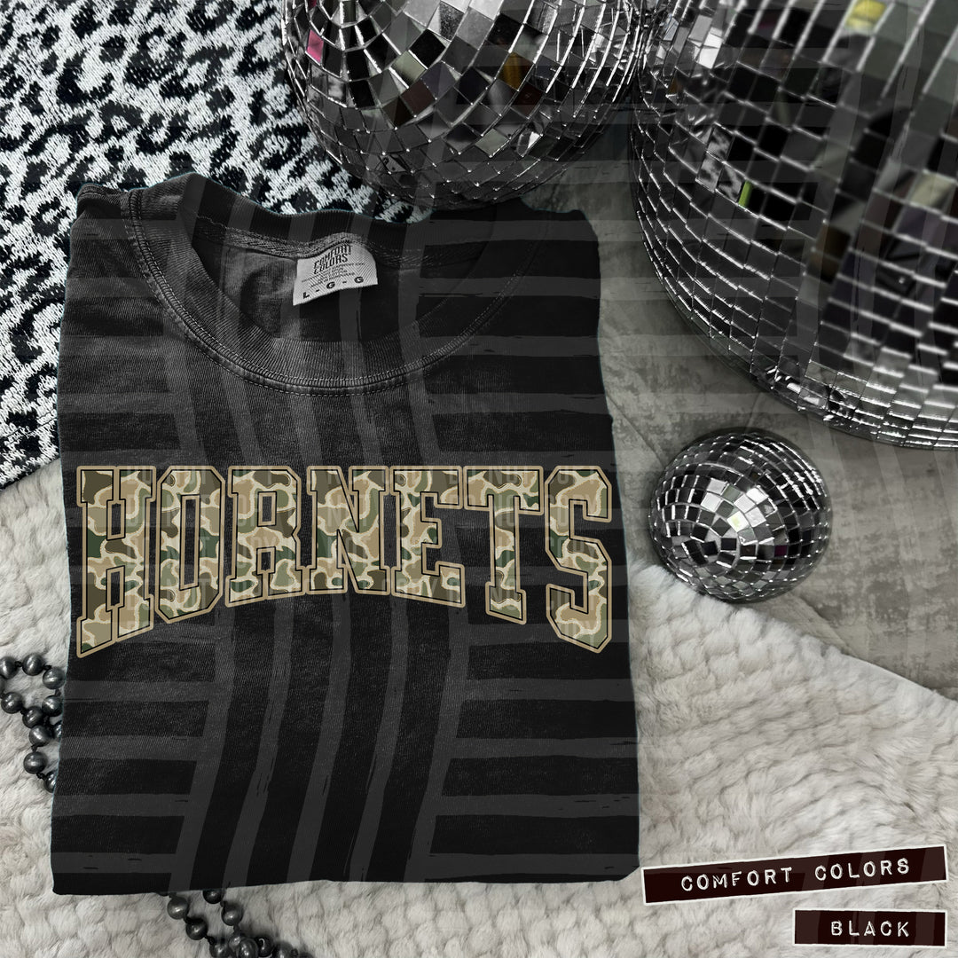Simple Camo Arched Glitter Mascots DTF Print