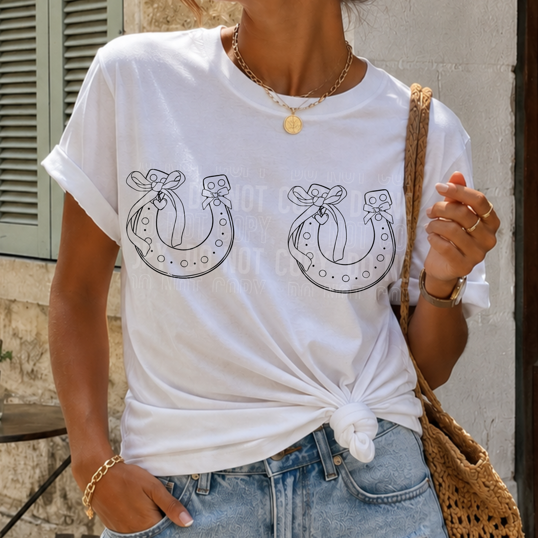 Horseshoe Bows DTF Print