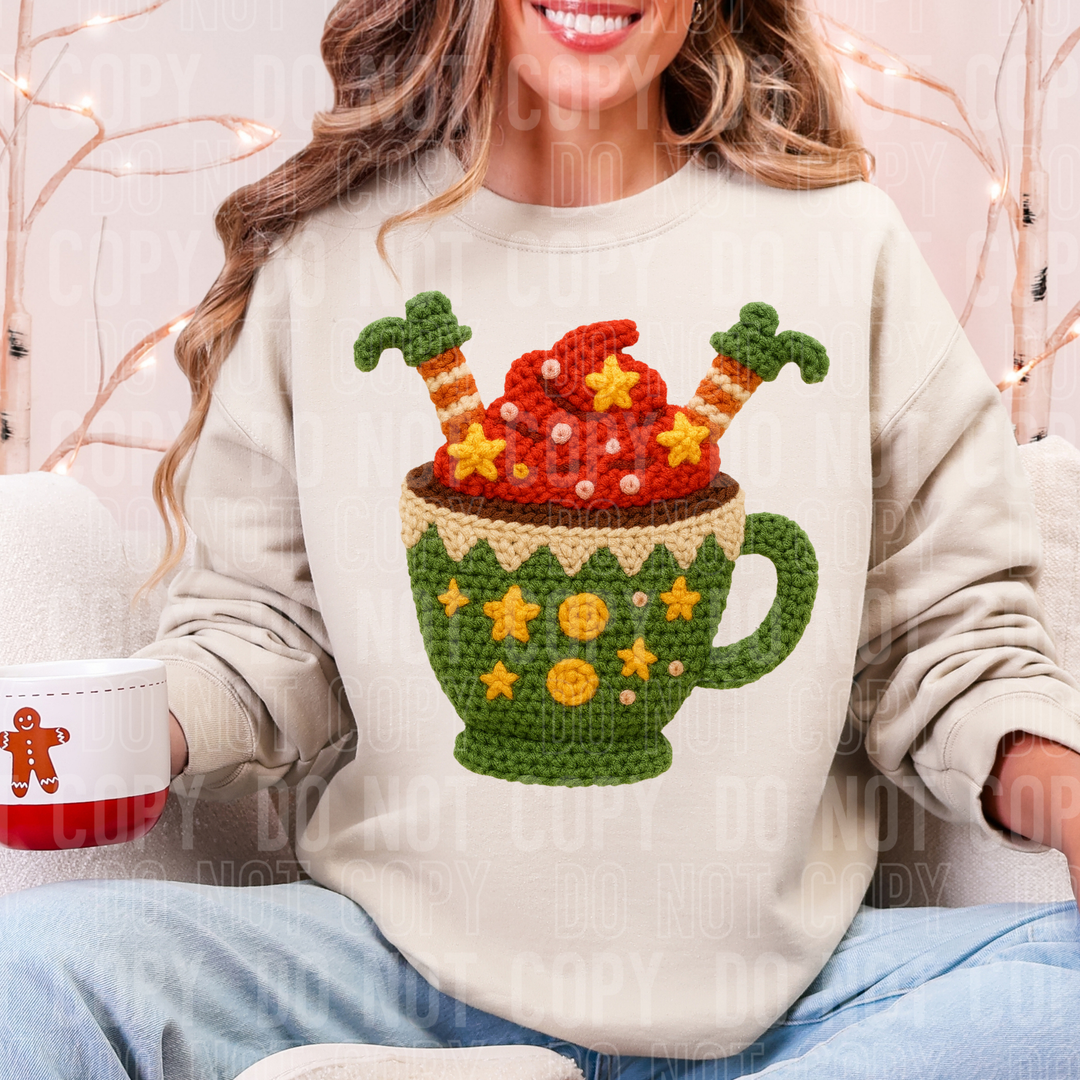 Hot Cocoa Elf Feet DTF Print