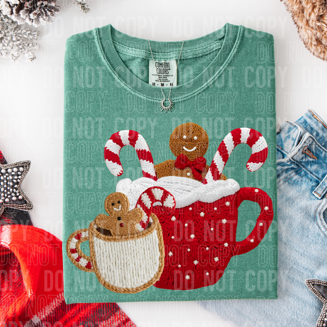 Hot Cocoa Yarn DTF Print