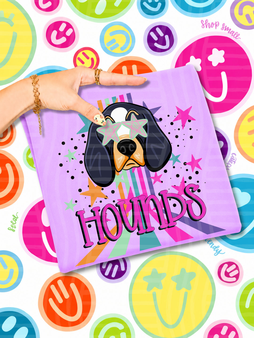 Starry Eyes Rainbow Mascots DTF Print