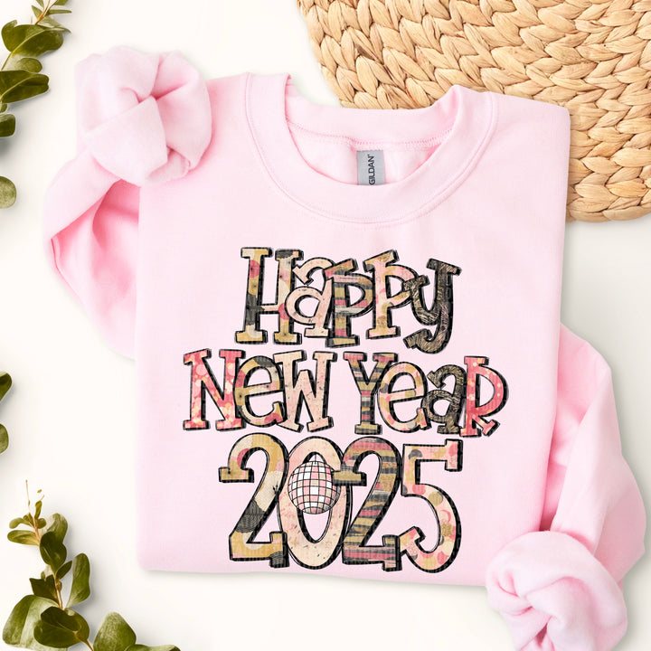 Happy New Year 2025 DTF Print