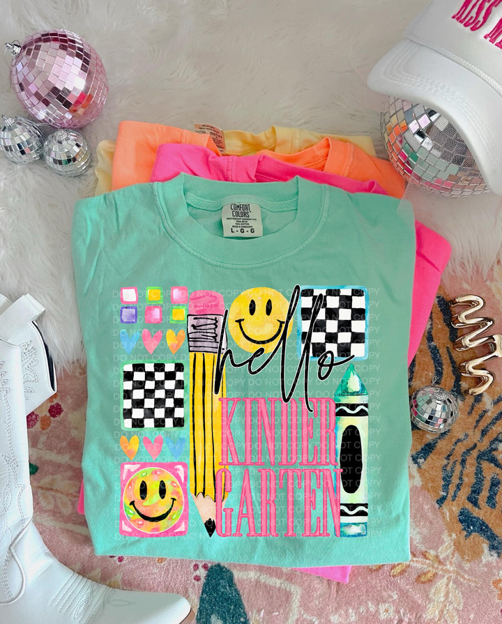 Hello Grade Level Girl DTF Print