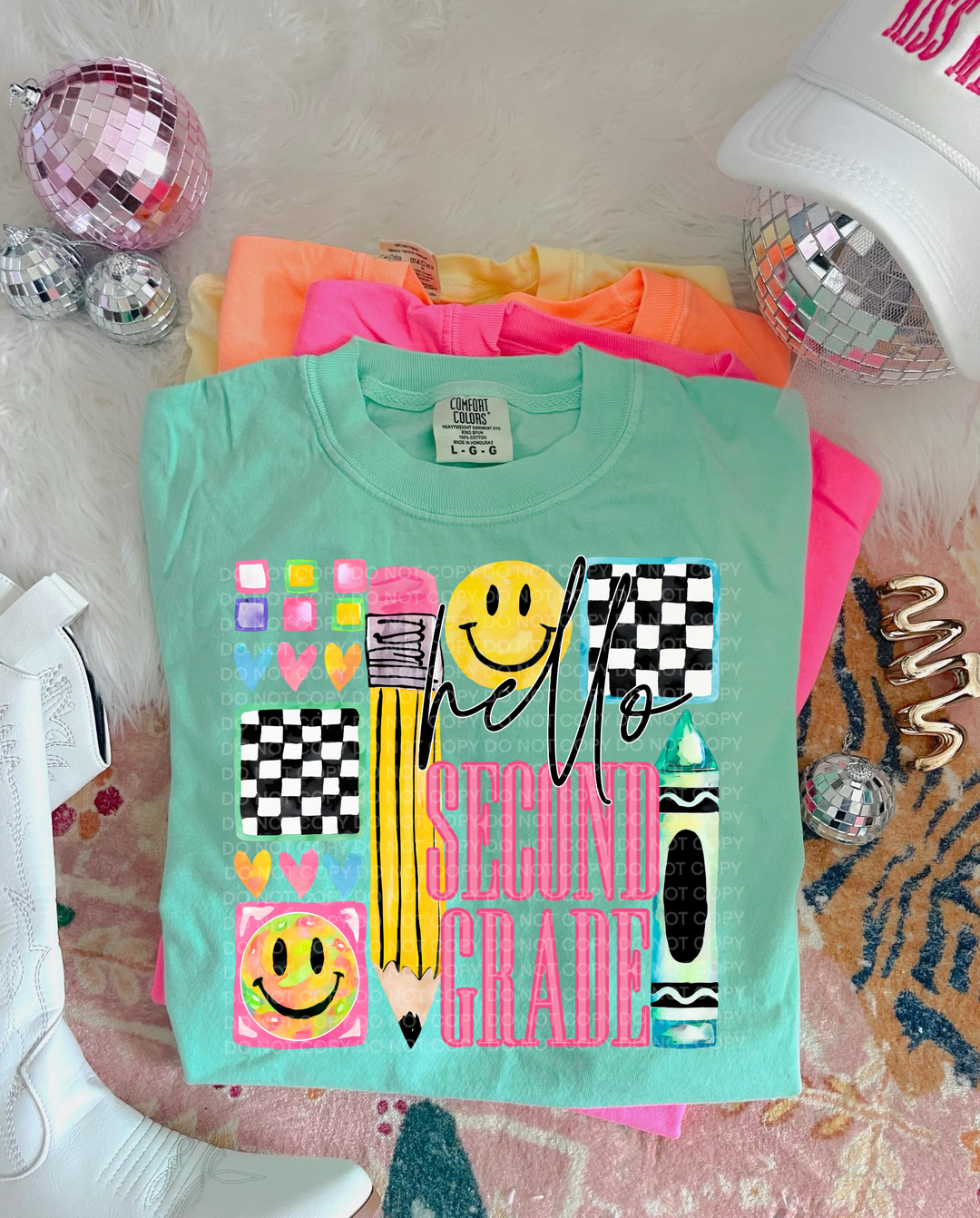 Hello Grade Level Girl DTF Print