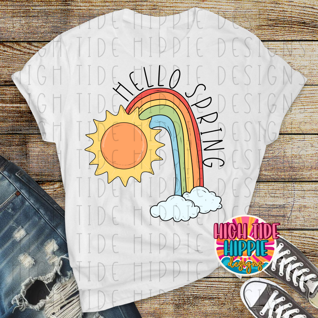 Hello Spring DTF Print