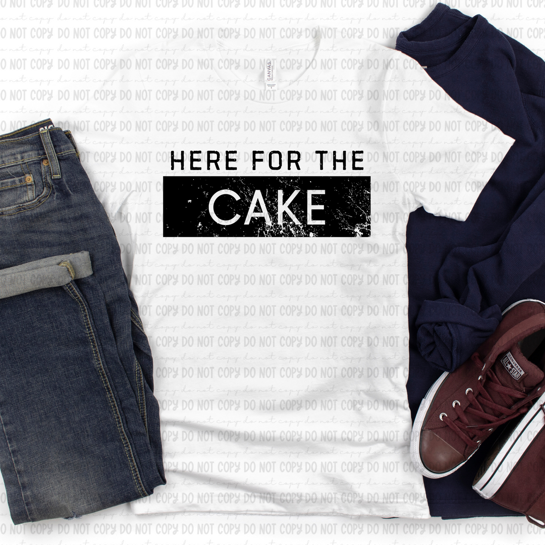 Here for the Cake DTF Print