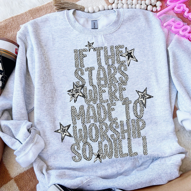 If the Stars Were Made to Worship DTF Print