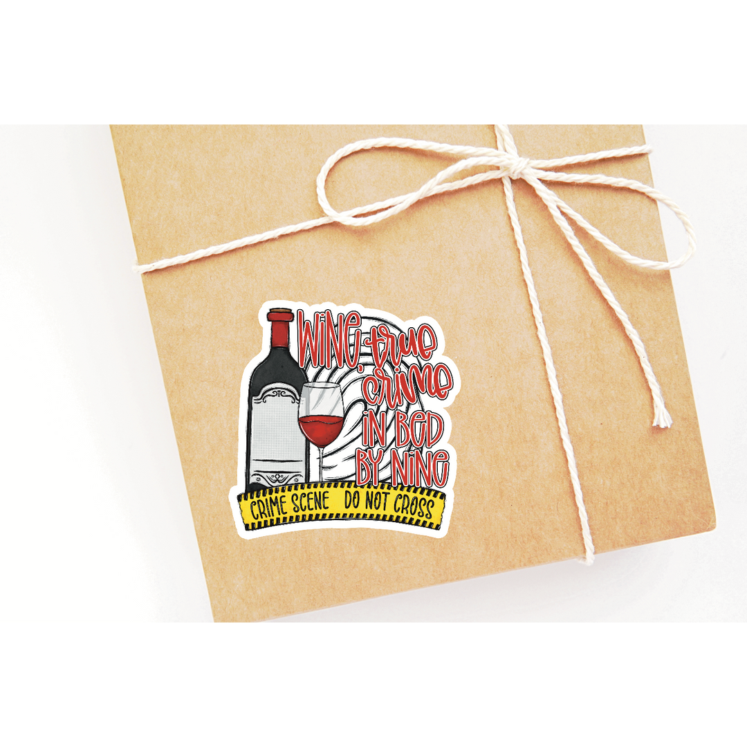 Wine and True Crime Sticker Sheet