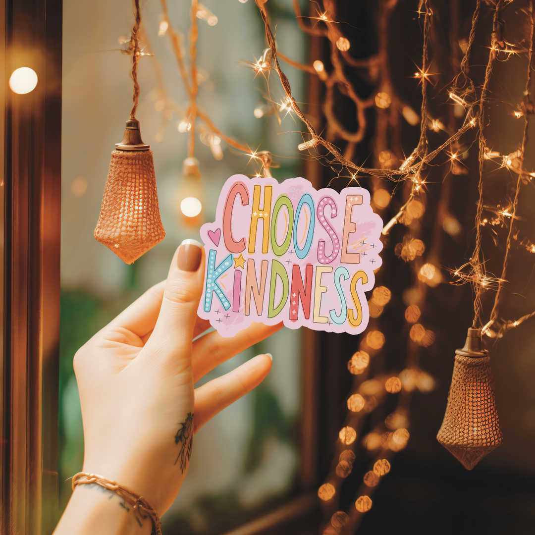 Choose Kindness Die Cut Stickers