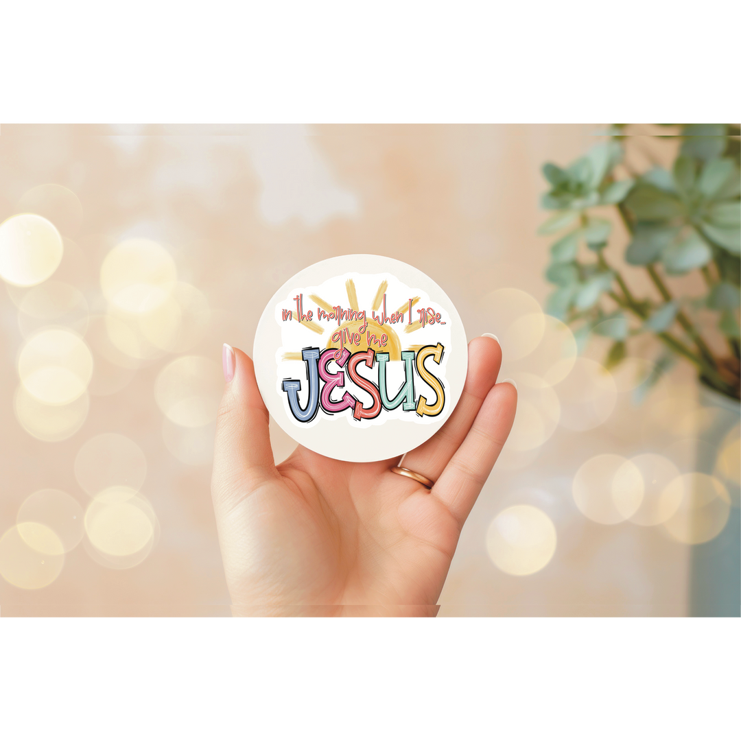 Give Me Jesus Die Cut Stickers