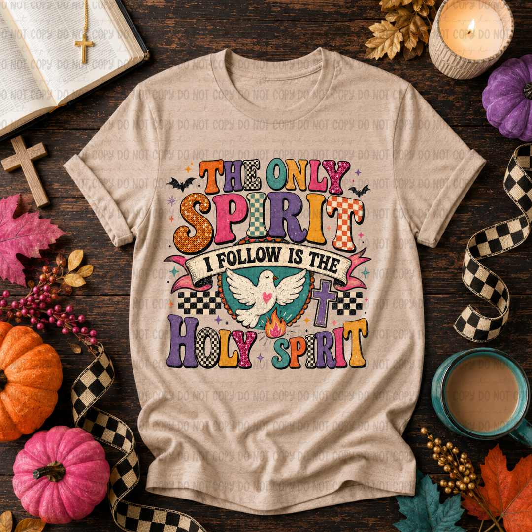The Only Spirit I Follow Is The Holy Spirit DTF Print