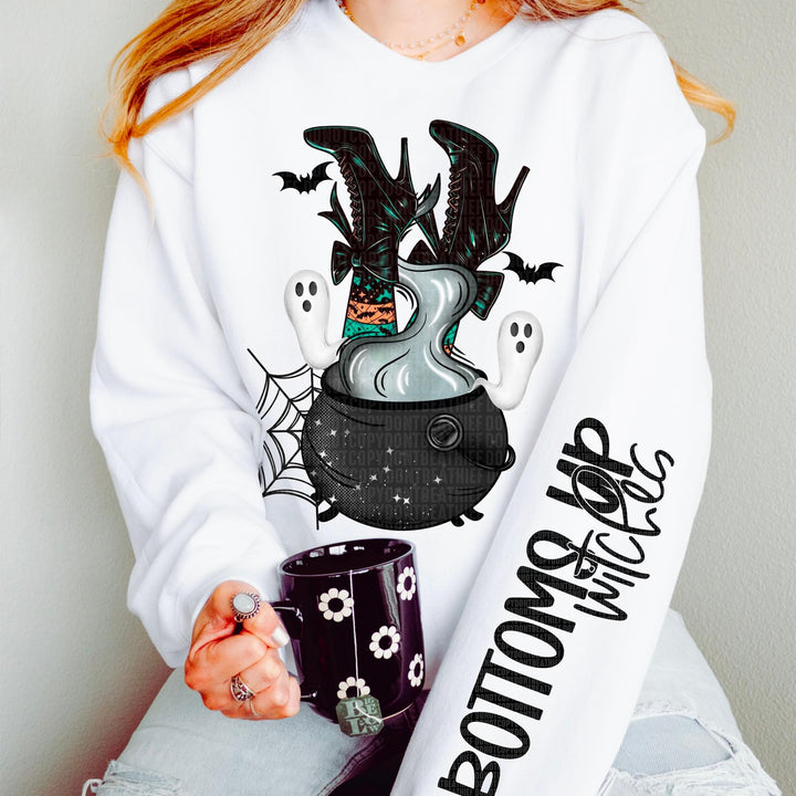 Bottoms Up Witches SLEEVE DTF Print