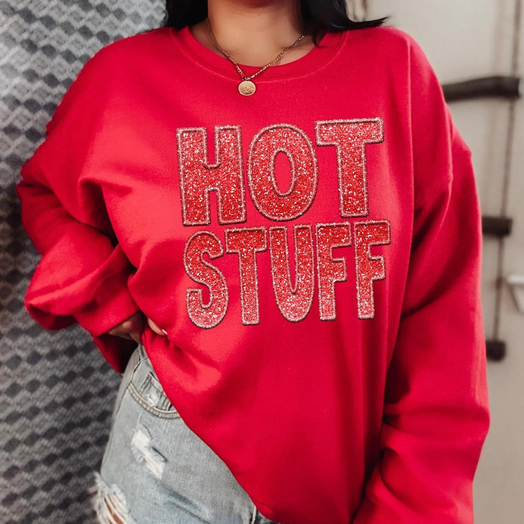 Hot Stuff Faux Embroidery DTF Print