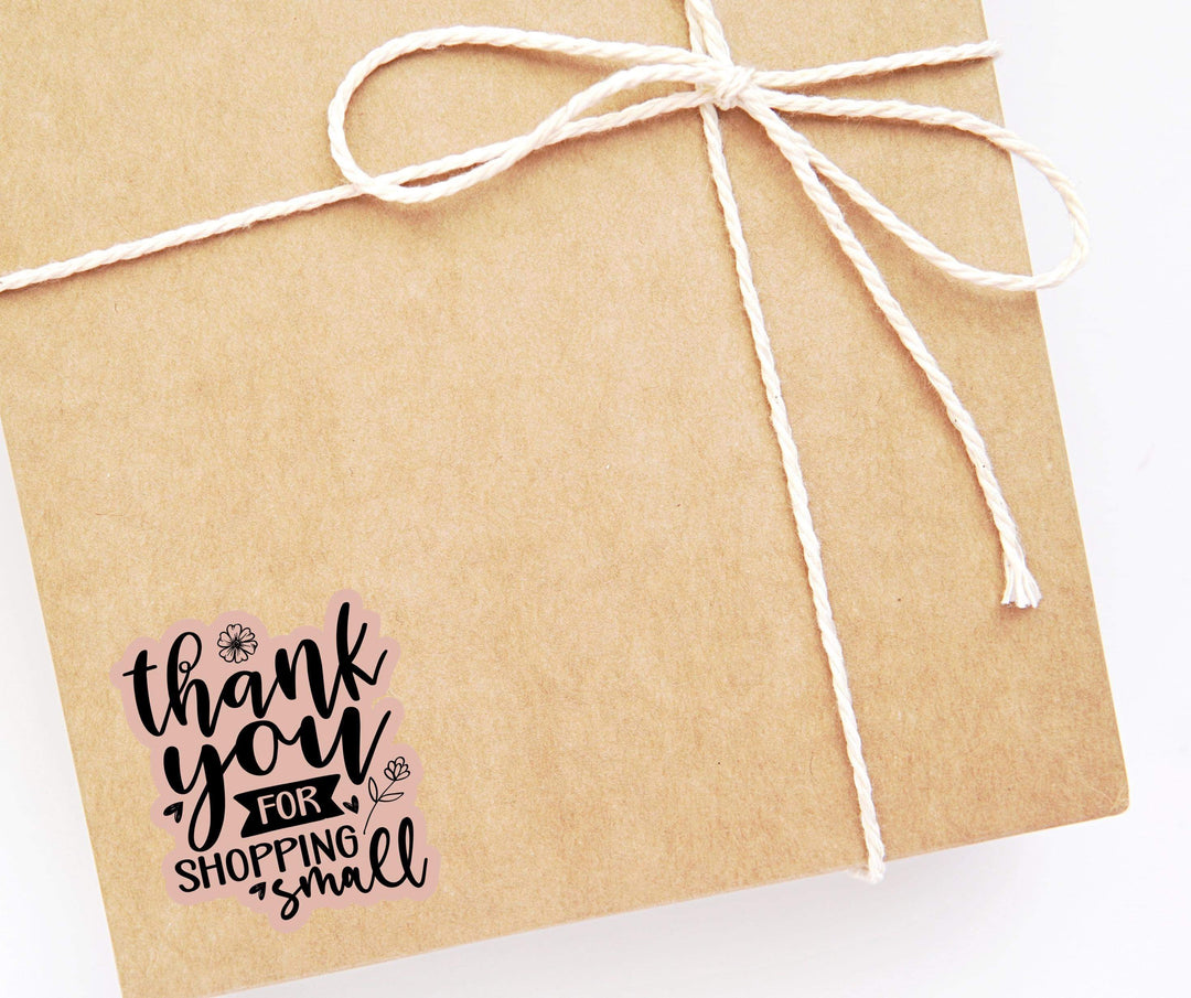 Thank You For Shopping Small Packaging Sticker Sheet