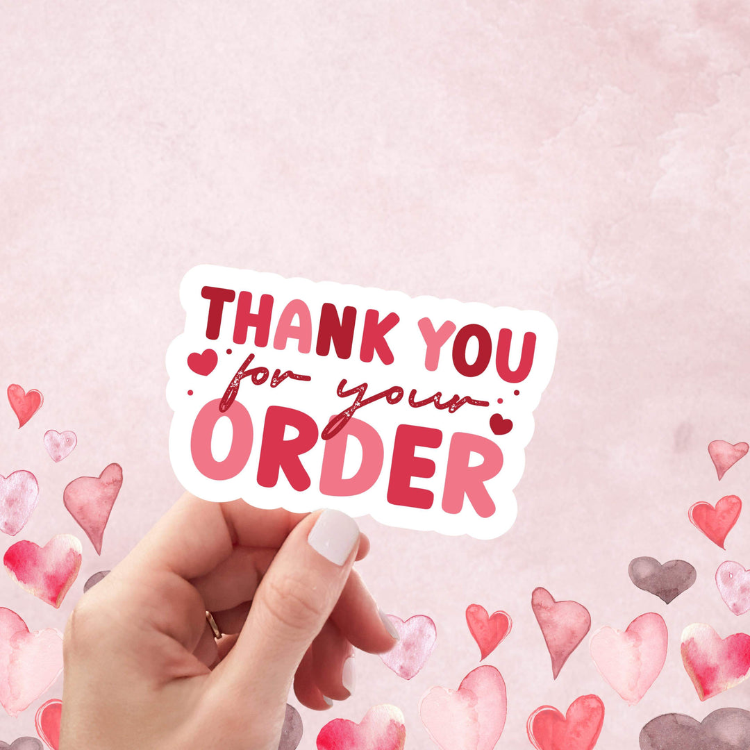 Thank You For Your Order Packaging Sticker Sheet