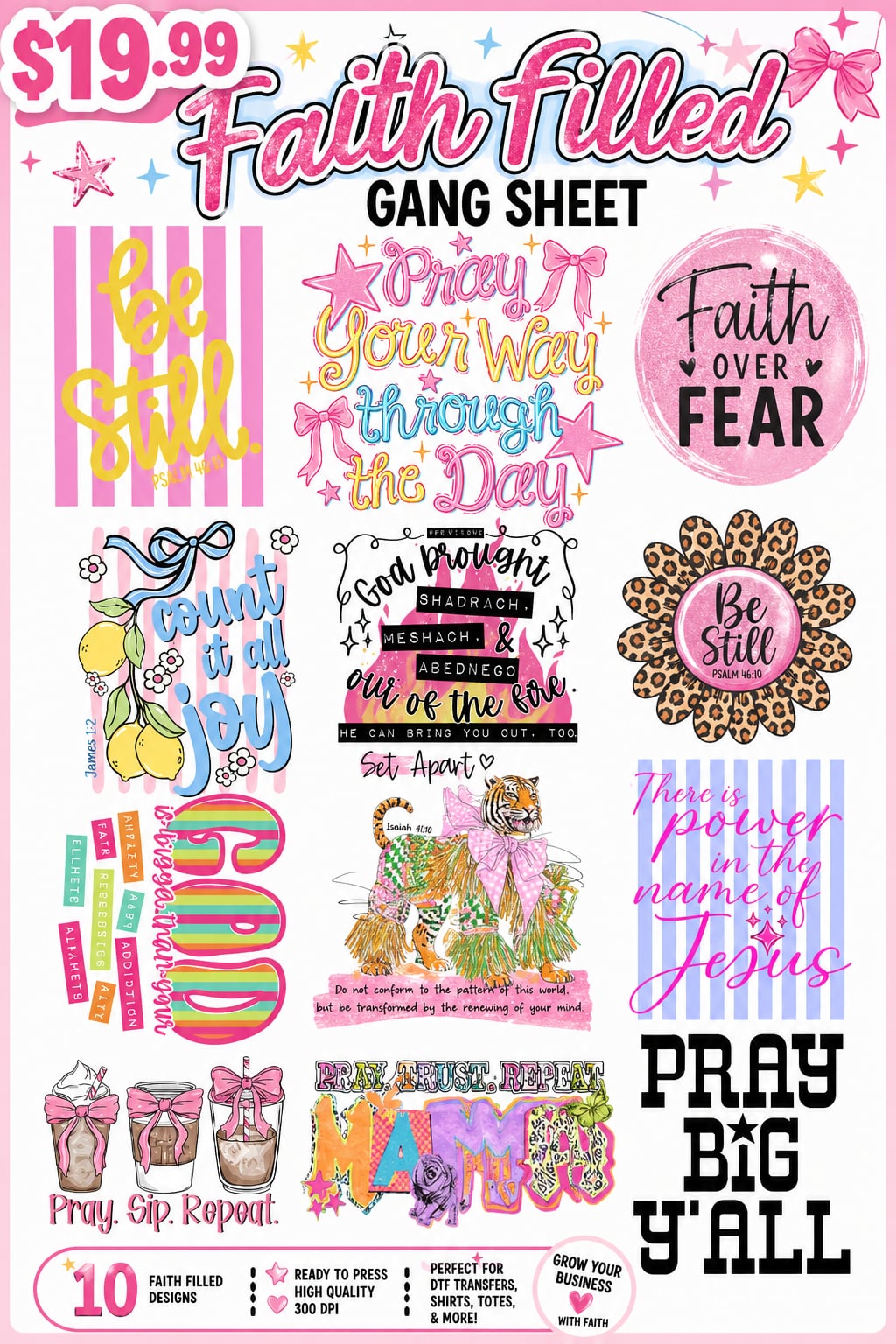 Faith Based Gang Sheet