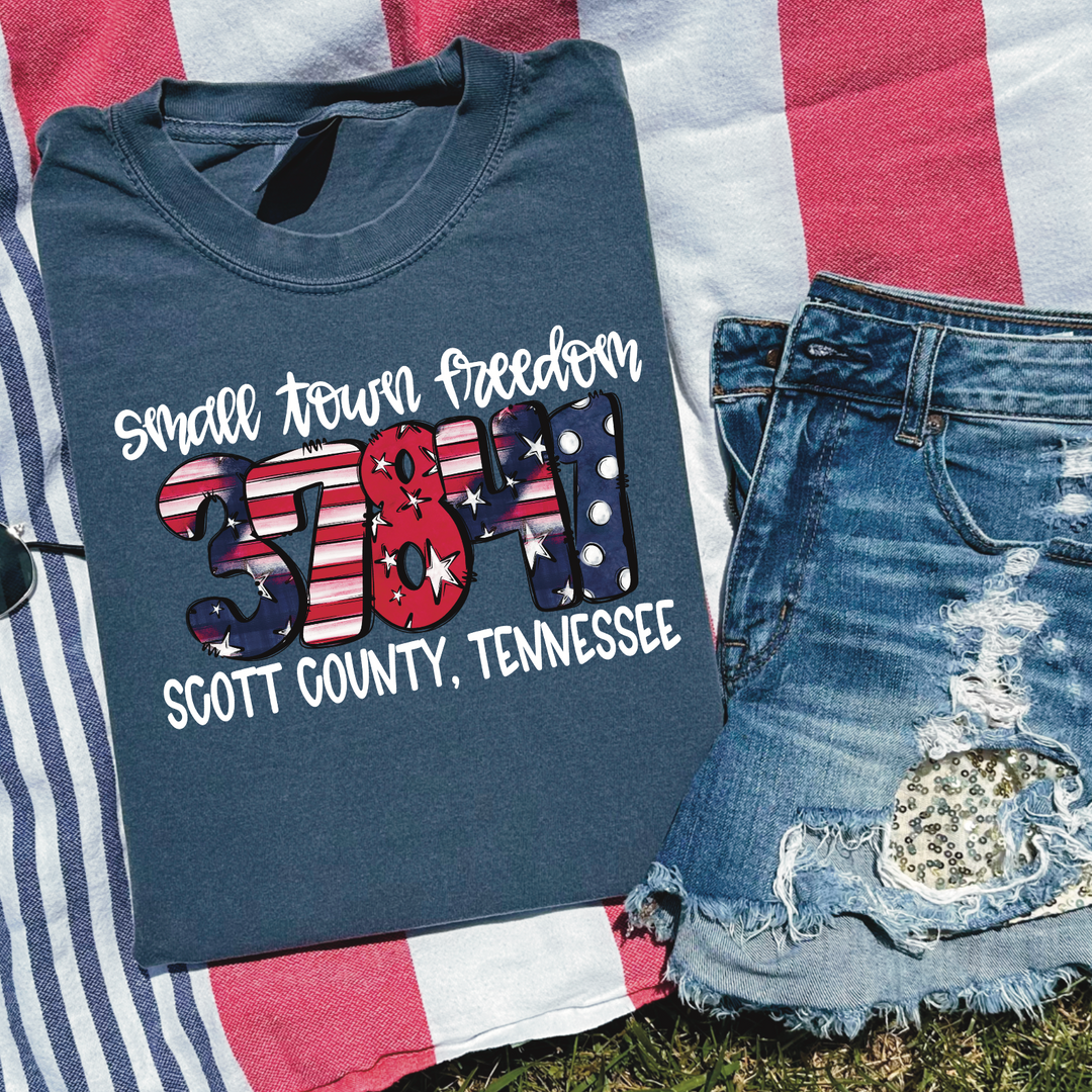 Small Town Zip Code 37841 DTF Print