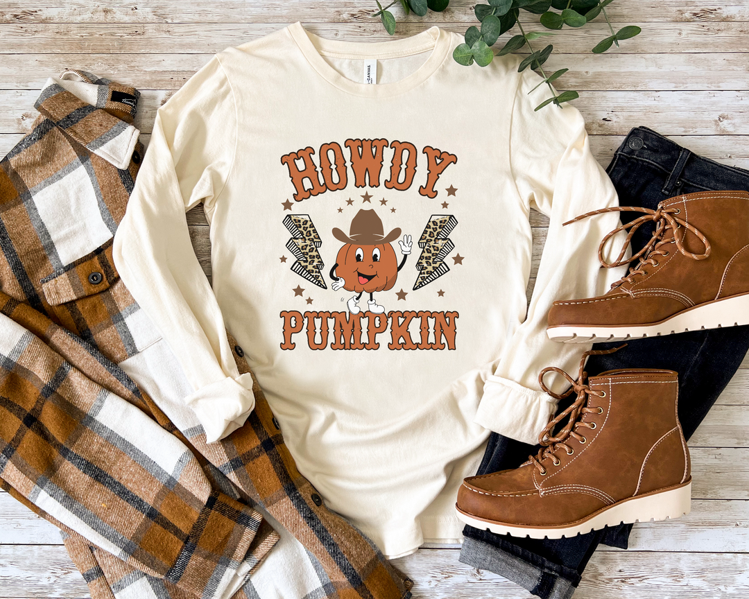 Howdy Cowboy Pumpkin DTF Print