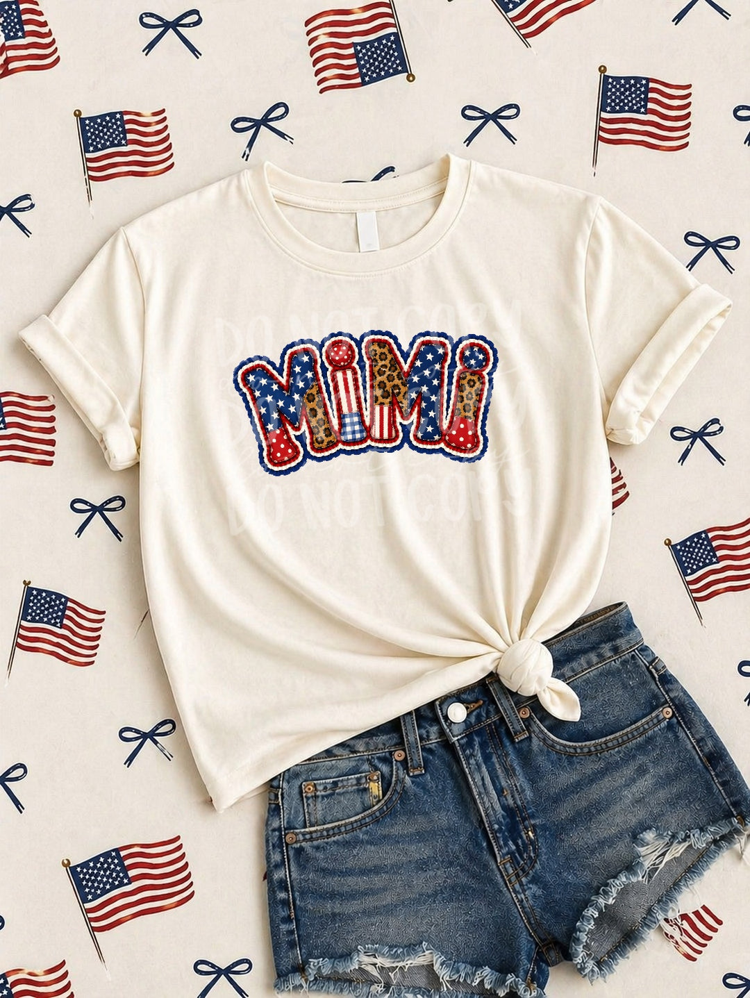 Mimi Ruffles and Patchwork DTF Print
