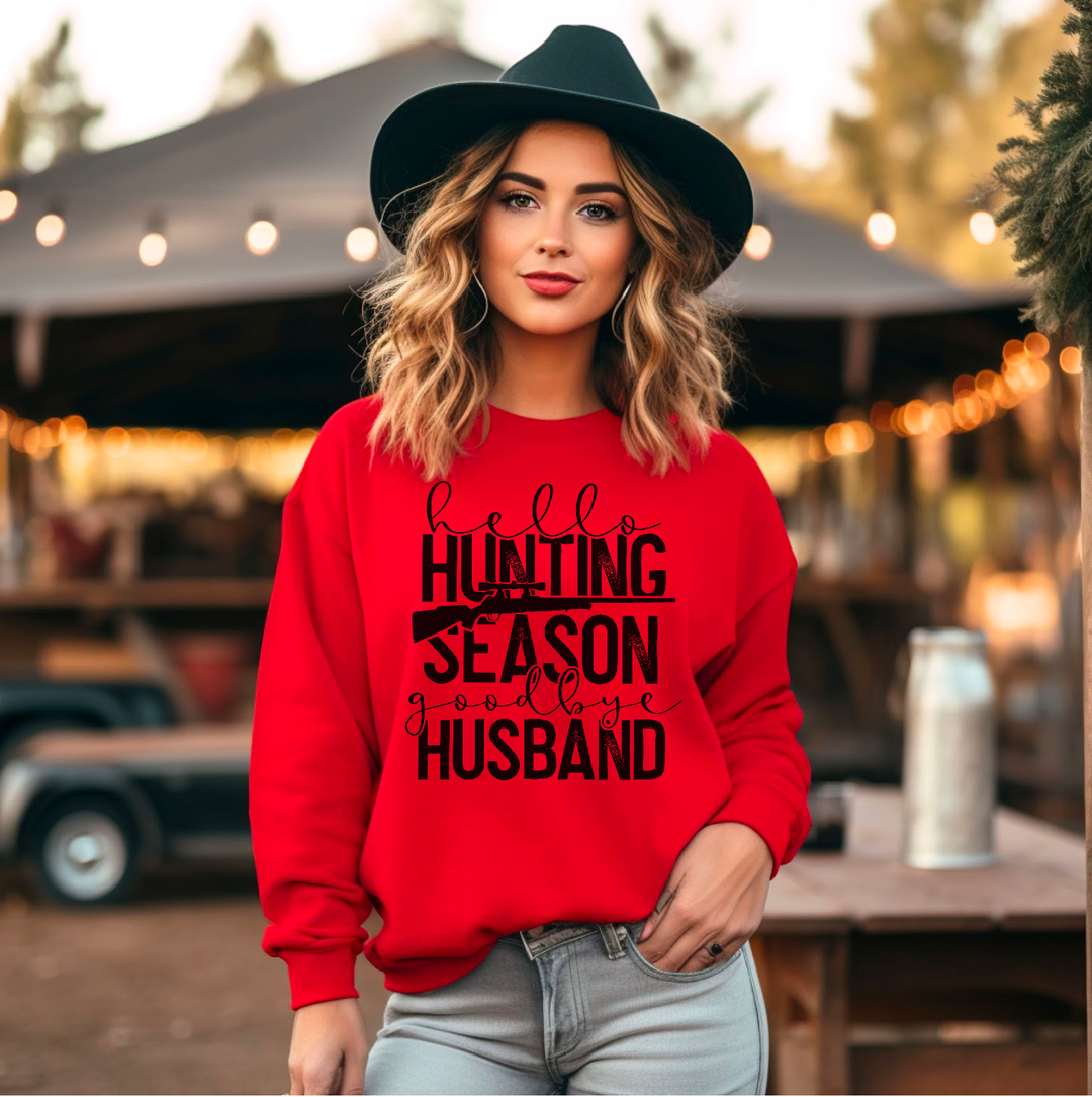 Hello Hunting Goodbye Husband DTF Print