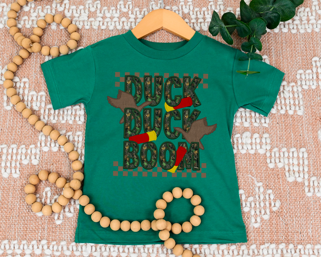 Duck Duck Boom Faux Embroidery DTF Print