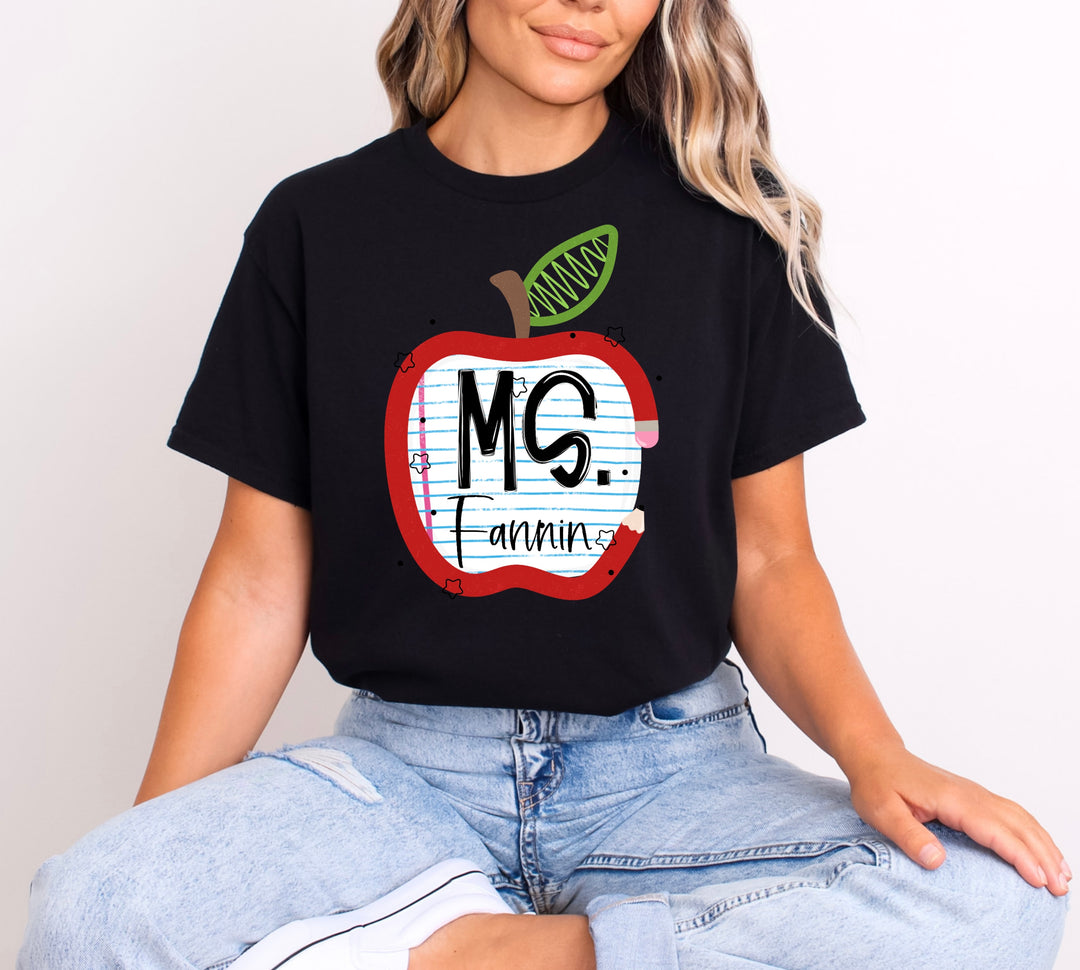 Ms. Apple CUSTOM Printed Tee