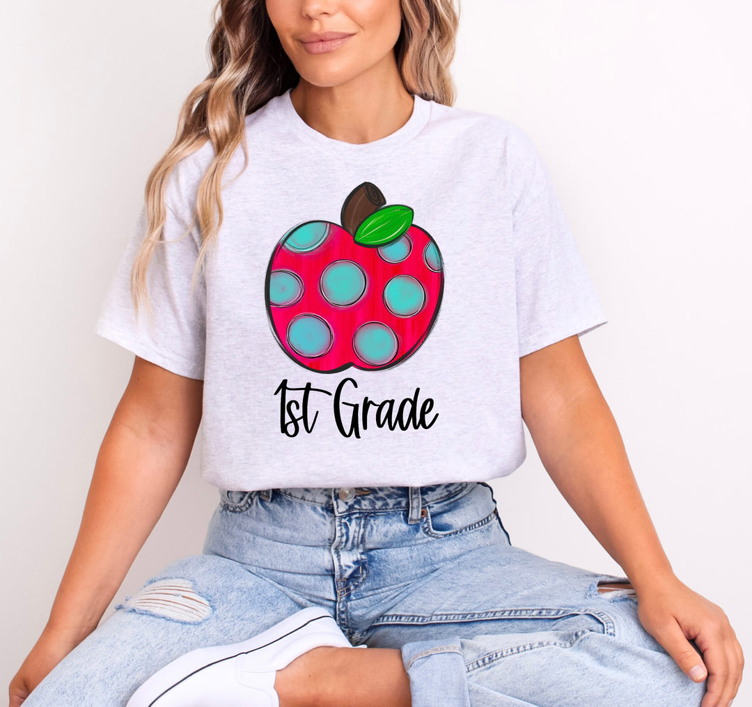 Polka Dot Apple Custom DTF Print