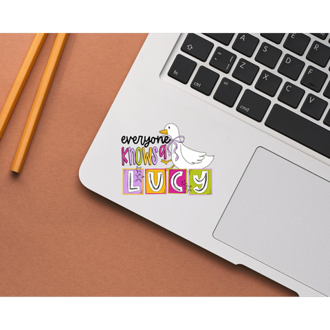 Everyone Knows A Lucy Die Cut Stickers