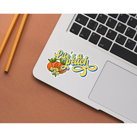 Life’s A Peach Die Cut Stickers