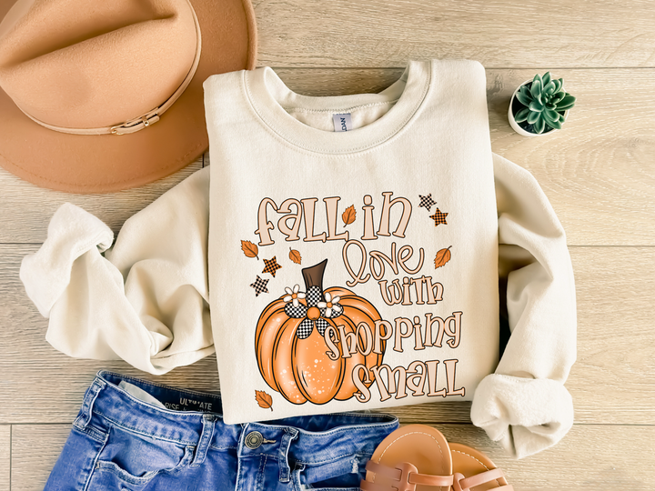 Fall In Love With Shopping Small DTF Print