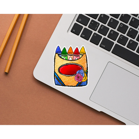 Crayons Die Cut Stickers
