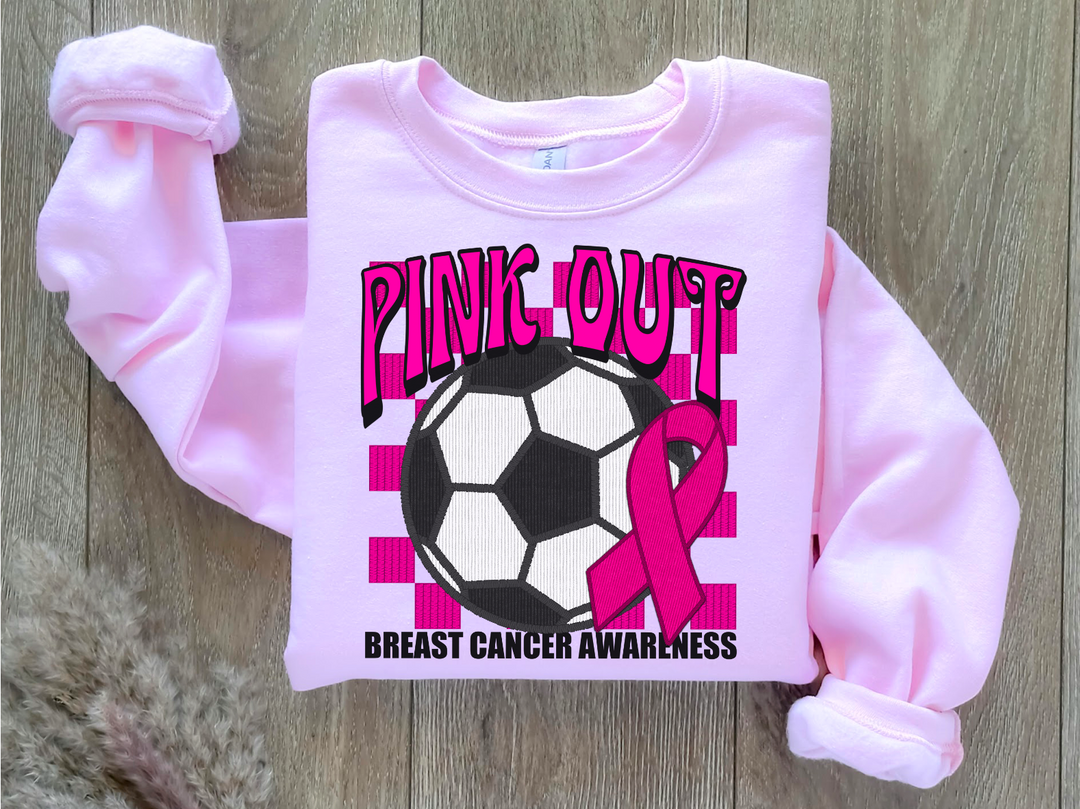 Pink Out Soccer DTF Print